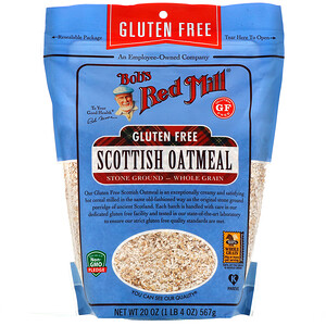 Отзывы о Бобс Рэд Милл, Scottish Oatmeal, Whole Grain, Gluten Free, 20 oz (567 g)