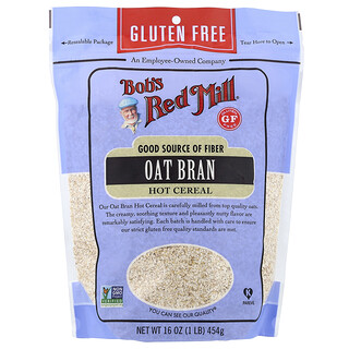 Bob's Red Mill, Oat Bran Hot Cereal, Gluten Free, 16 oz (454 g)