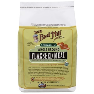 Отзывы о Бобс Рэд Милл, Organic Whole Ground Flaxseed Meal, Gluten Free, 32 oz (907 g)