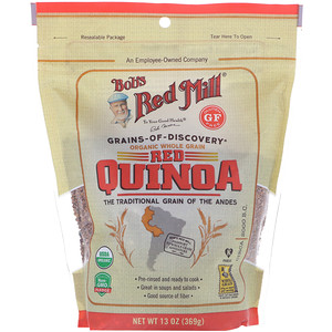 Отзывы о Бобс Рэд Милл, Organic Red Quinoa, Whole Grain, 13 oz (369 g)