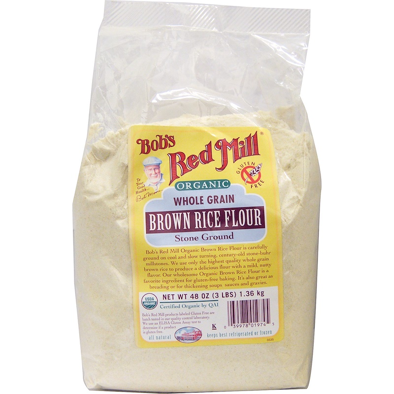Bob's Red Mill, Organic Brown Rice Flour, Whole Grain, 48 oz (1.36 kg
