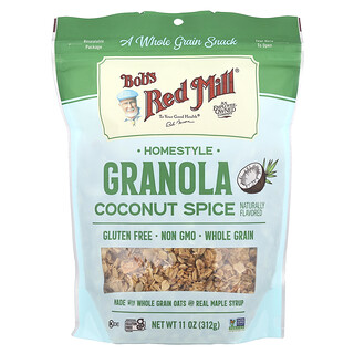 Bob's Red Mill, Homestyle Granola, кокосовые специи, 312 г (11 унций)