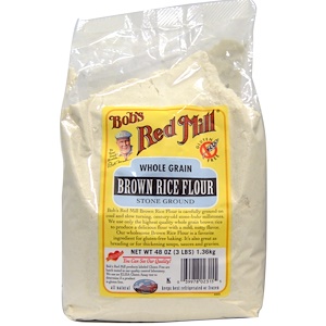 Бобс Рэд Милл, Brown Rice Flour, Whole Grain, 48 oz (1.36 kg) отзывы покупателей