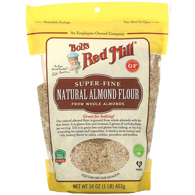 Bob's Red Mill Natural Almond Flour, Super Fine, 16 oz (453 g)