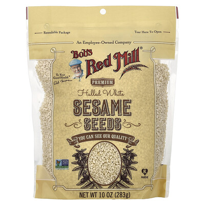 Bob's Red Mill, Hulled White Sesame Seeds, 10 oz (283 g)