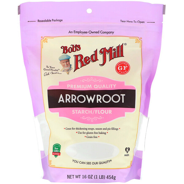 Arrowroot Starch/Flour, Gluten Free, 16 oz (454 g)