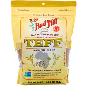 Отзывы о Бобс Рэд Милл, Teff, Whole Grain, 24 oz (680 g)