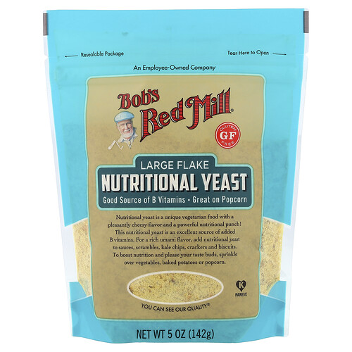 Bob's Red Mill, Large Flake Nutritional Yeast, Nährhefe mit großen Flocken, glutenfrei, 142 g (5 oz.)