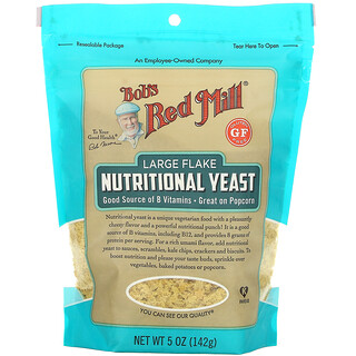 Bob's Red Mill, Large Flake Nutritional Yeast, Gluten Free, 5 oz (142 g)