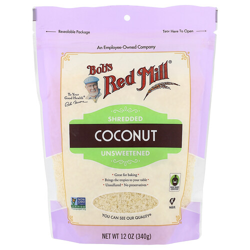 Bob's Red Mill, Shredded Coconut, Unsweetened, 12 oz (340 g)