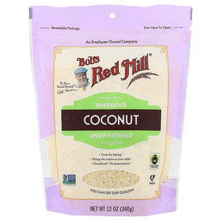 Bob's Red Mill, Coco Ralado, Sem Açúcar, 12 oz (340 g)