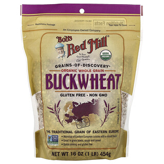 Bob's Red Mill, Alforfón orgánico, Grano entero, 454 g (16 oz)