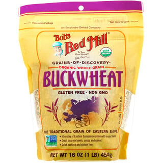Bob's Red Mill, Organic Buckwheat, Whole Grain, 16 oz (454 g)