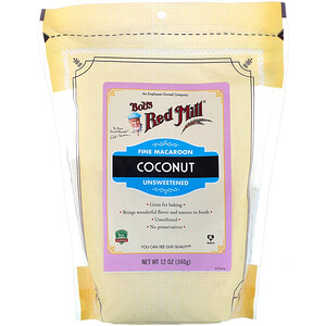 Отзывы о Бобс Рэд Милл, Fine Macaroon Coconut, Unsweetened, 12 oz (340 g)