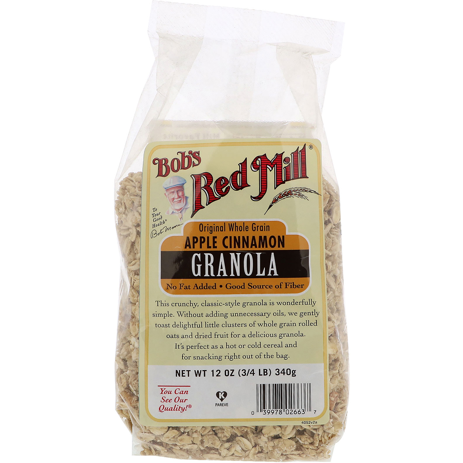 Bob's Red Mill, Original Whole Grain, Granola, Apple Cinnamon, 12 oz (340 g) iHerb