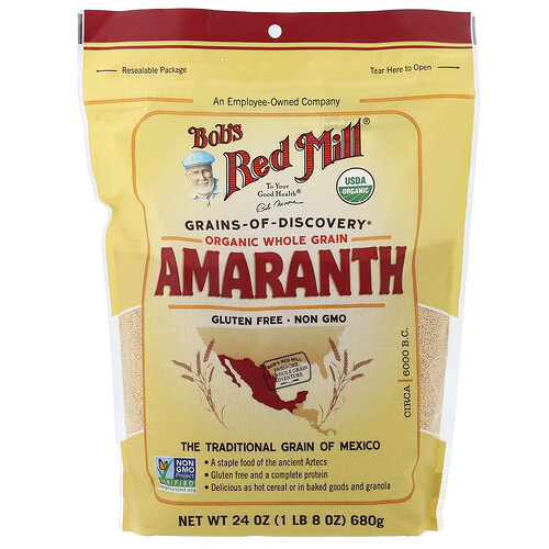 Bob's Red Mill, Organic Amaranth, Whole Grain, 1 lb 8 oz (680 g)