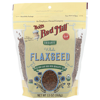 Bob's Red Mill‏, זרעי פשתן מלאים אורגניים, 368 גרם (13 אונקיות)