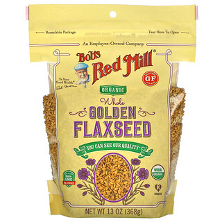Bob's Red Mill, Organic Whole Golden Flaxseed, 13 oz (368 g)