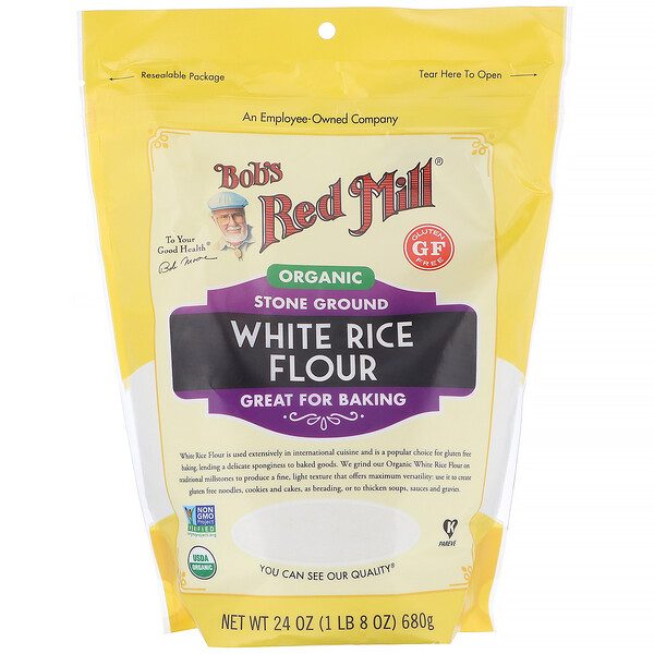 Bob's Red Mill, Organic White Rice Flour, 24 oz (680 g) iHerb