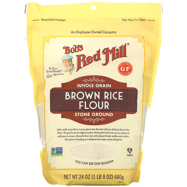 Bob's Red Mill, Brown Rice Flour, Whole Grain, 24 oz (680 g) iHerb