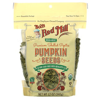Bob's Red Mill, Organic Premium Shelled Pepitas, Pumpkin Seeds, 12 oz (340 g)