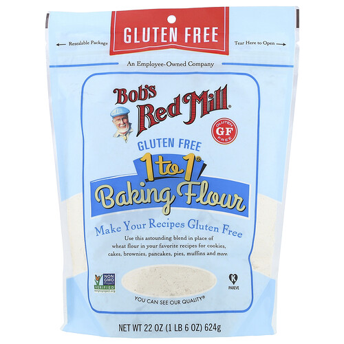Bob's Red Mill, 1 to 1® Backmehl, glutenfrei, 22 oz (624 g)