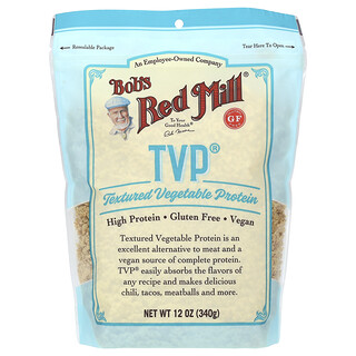 Bob's Red Mill, TVP, Sin gluten, 340 g (12 oz)