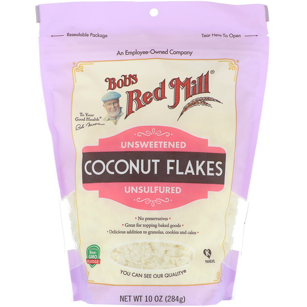 Bob's Red Mill, Coconut Flakes, Unsweetened, 10 oz (284 g)