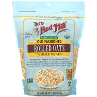 Bobs red mill organic rolled oats old fashioned 32 ounce Bob S Red Mill Organic Old Fashioned Rolled Oats Whole Grain 16 Oz 453 G Iherb