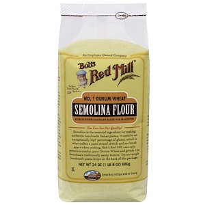 Отзывы о Бобс Рэд Милл, Semolina Flour, 24 oz (680 g)