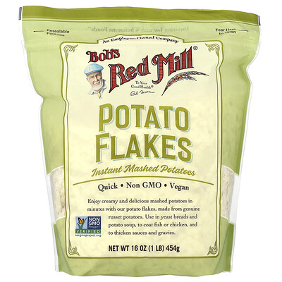 Bob's Red Mill, Potato Flakes, Instant Mashed Potatoes, 16 oz (454 g)