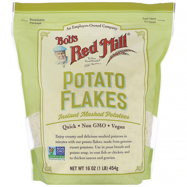 Bob's Red Mill, Potato Flakes, Instant Mashed Potatoes, 16 oz (454 g