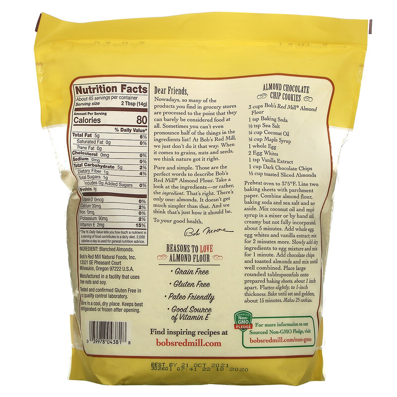 Bob's Red Mill, SuperFine Almond Flour, 32 oz (907 g) iHerb