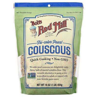 Bob's Red Mill, Tri-Color Pearl Couscous, 1 lb (454 g)