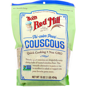 Отзывы о Бобс Рэд Милл, Tri-Color Pearl Couscous, 16 oz (454 g)