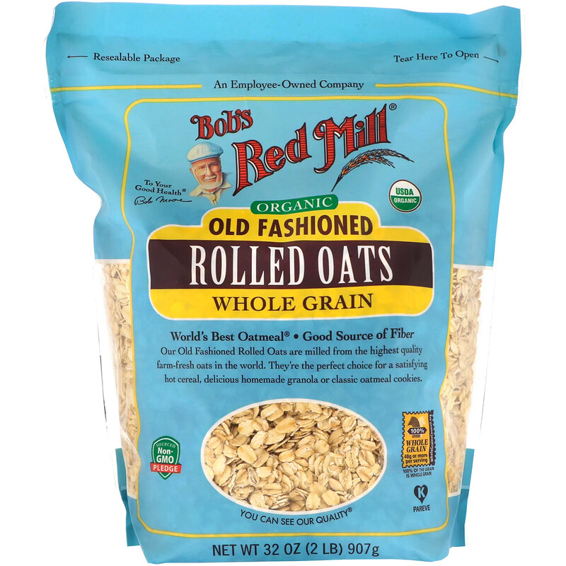 Bob's Red Mill, Organic Old Fashioned Rolled Oats, Whole Grain, 32 oz ...