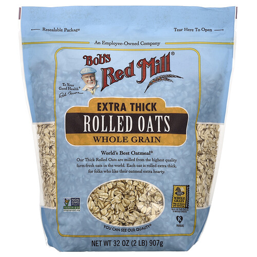 Bob's Red Mill, Extra Thick Rolled Oats, Whole Grain, 32 oz (907 g)