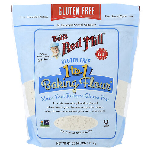 Bob's Red Mill 1 to 1 Baking Flour®, Gluten Free, 64 oz (1.81 kg)