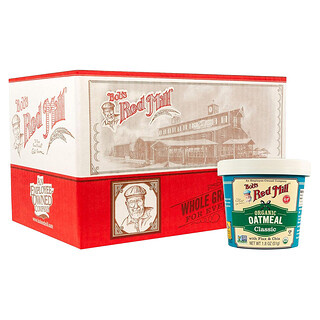 Bob's Red Mill, Avena orgánica con linaza y chía, Clásica, 12 tazas, 51 g (1,8 oz) cada una
