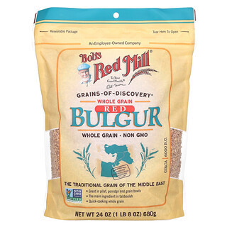 Bob's Red Mill, Bulgur rojo, Cereal integral, 680 g (24 oz)