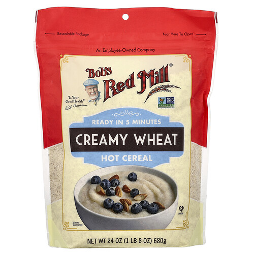 Bob's Red Mill, Creamy Wheat Hot Müsli, cremiges Weizen-Hot-Müsli, 680 g (24 oz.)