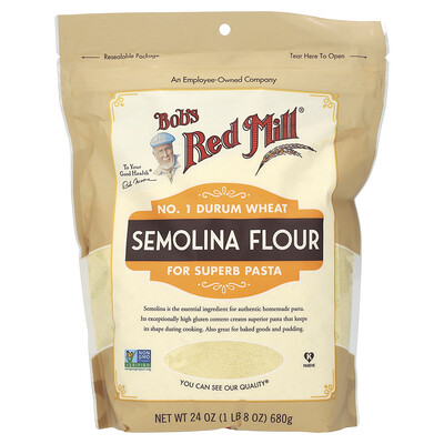 Bob's Red Mill, Harina de sémola, 680 g (24 oz)