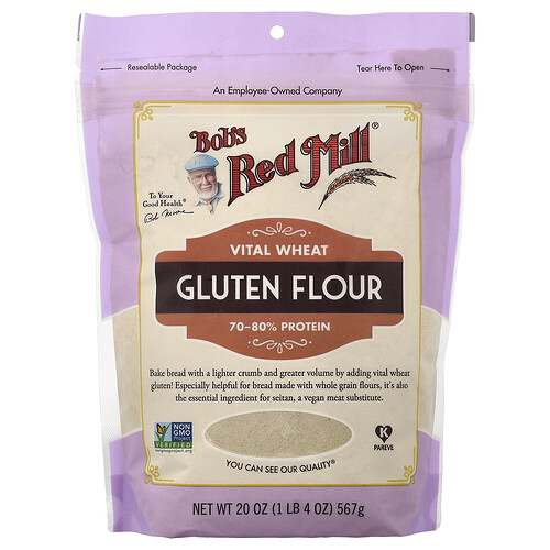 Bob's Red Mill, Vital Wheat Gluten Flour, vitales Weizenglutenmehl, 567 g (20 oz.)