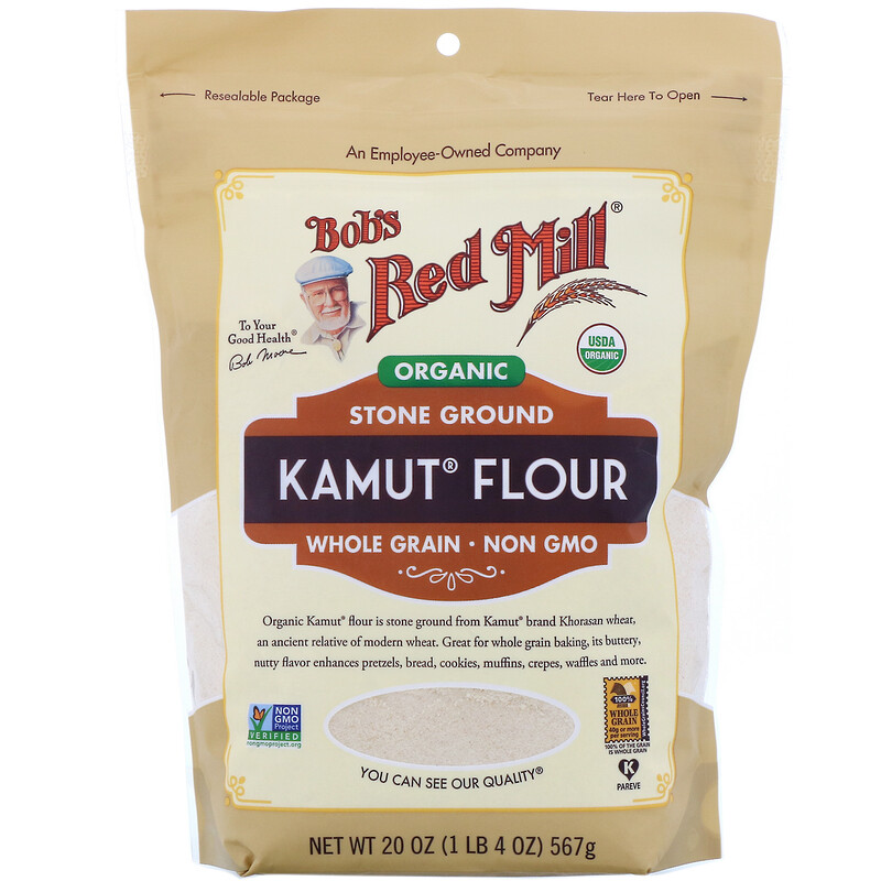 Bob's Red Mill, Organic Kamut Flour, Whole Grain, 20 oz (567 g) - iHerb