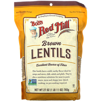 

Bob's Red Mill Brown Lentils 27 oz (765 g)