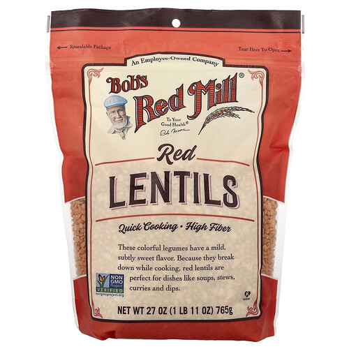 Bob's Red Mill, Red Lentils, rote Linsen, 765 g (27 oz.)