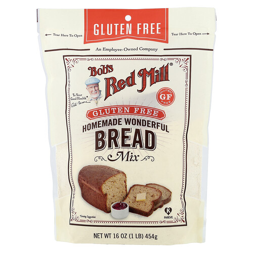 Bob's Red Mill, Home Made Wonderful Bread Mix, hausgemachte, wunderbare Brotmischung, glutenfrei, 454 g (16 oz.)