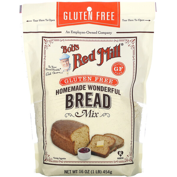Bob's Red Mill, Homemade Wonderful Bread Mix, Gluten Free, 16 oz (453 g)