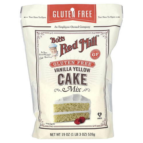 Bob's Red Mill Vanilla Yellow Cake Mix Gluten Free 19 oz (539 g)