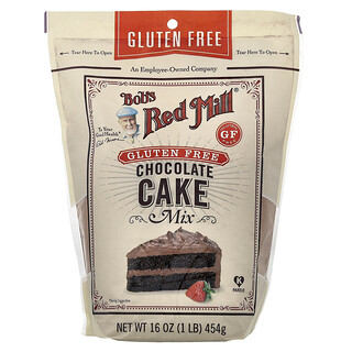 Bob's Red Mill, Mistura para Bolo de Chocolate sem Glúten, 454 g (1 lb)